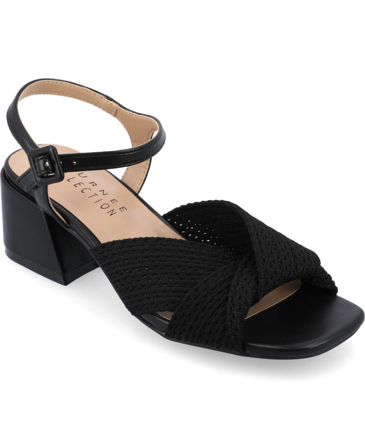 Shop Journee Collection Women's Zerlina Block Heel Dress Sandals In Black