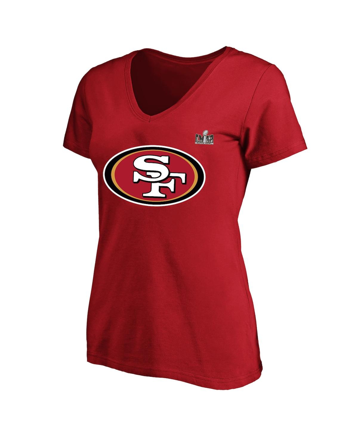 Shop Fanatics Women's  Christian Mccaffrey Scarlet San Francisco 49ers Super Bowl Lviii Plus Size Player N