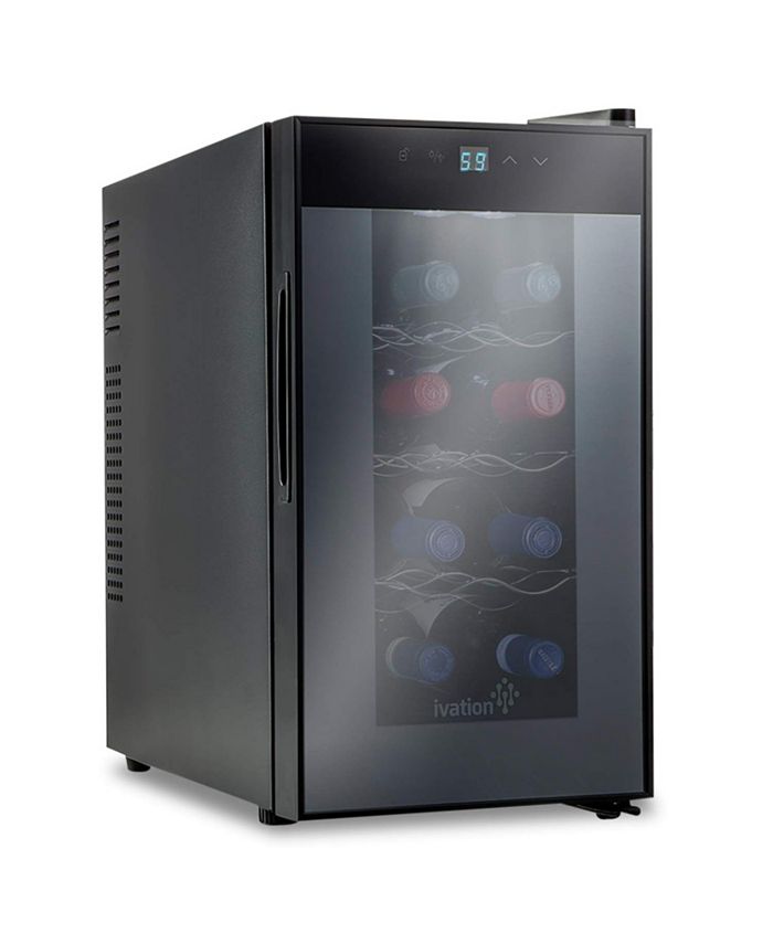 Ivation 8Bottle Freestanding Thermoelectric Wine Cooler Black Macy's