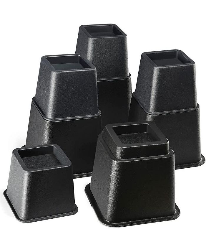 Homeitusa Adjustable Stackable Bed Frame Risers for Elevation & Under ...