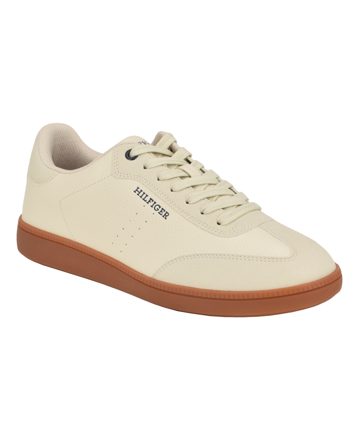 Tommy Hilfiger Men's Bregan T-toe Lace-up Sneakers In Light Natural,gum Multi