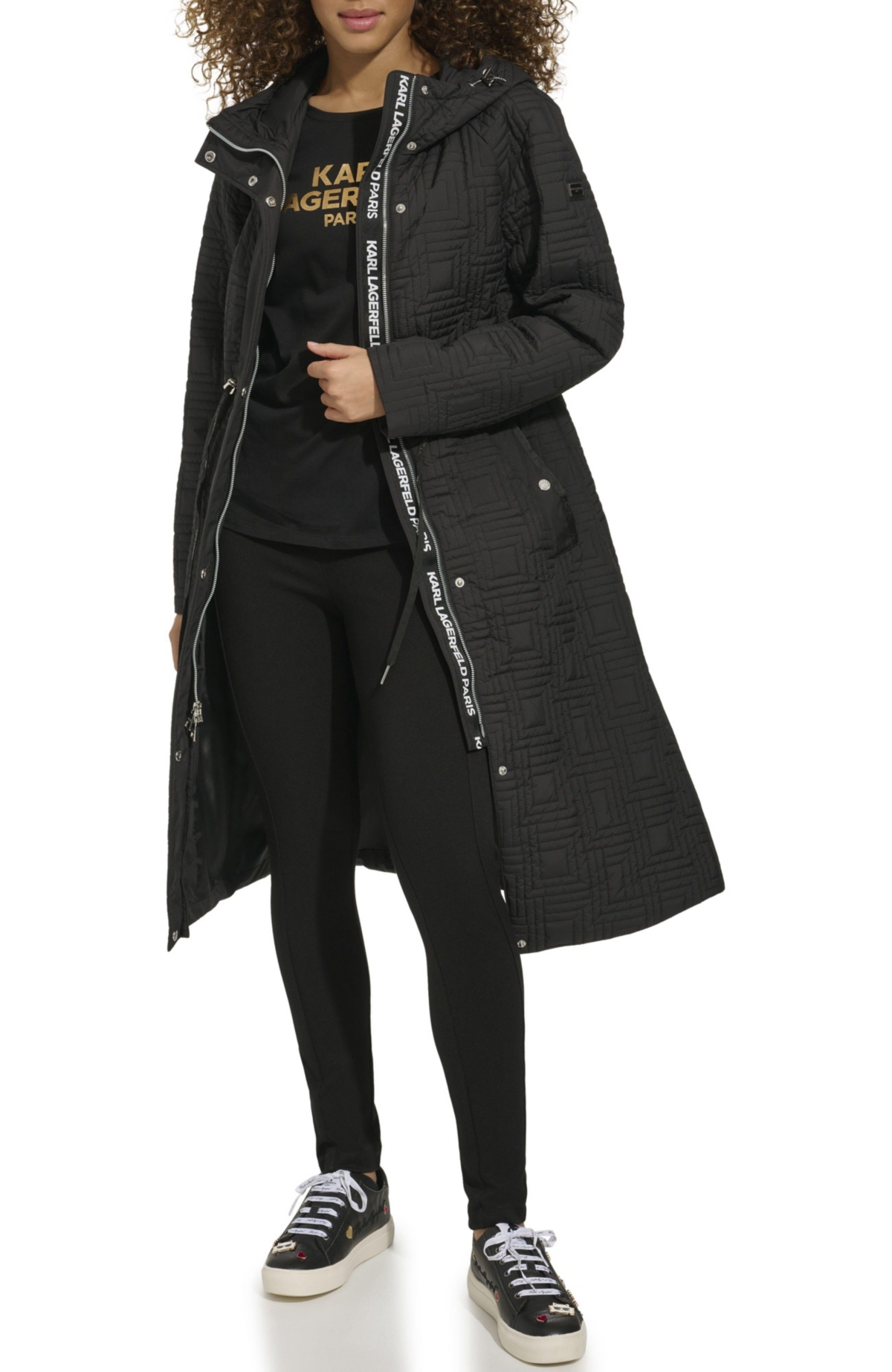 Karl Lagerfeld Quilted Anorak Coat