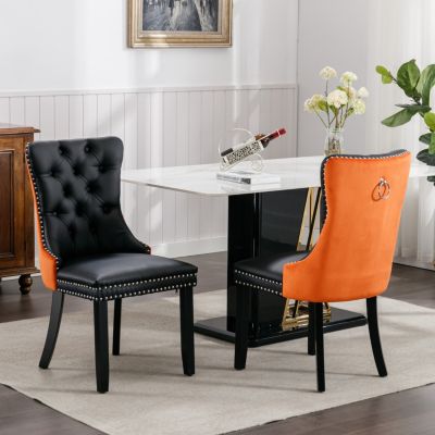 Contemporary Tufted Upholstered Dining Chairs Set