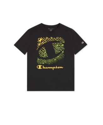 Champion t shirt kids gold on sale