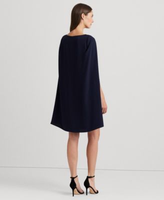 Women's Georgette Cape Dress