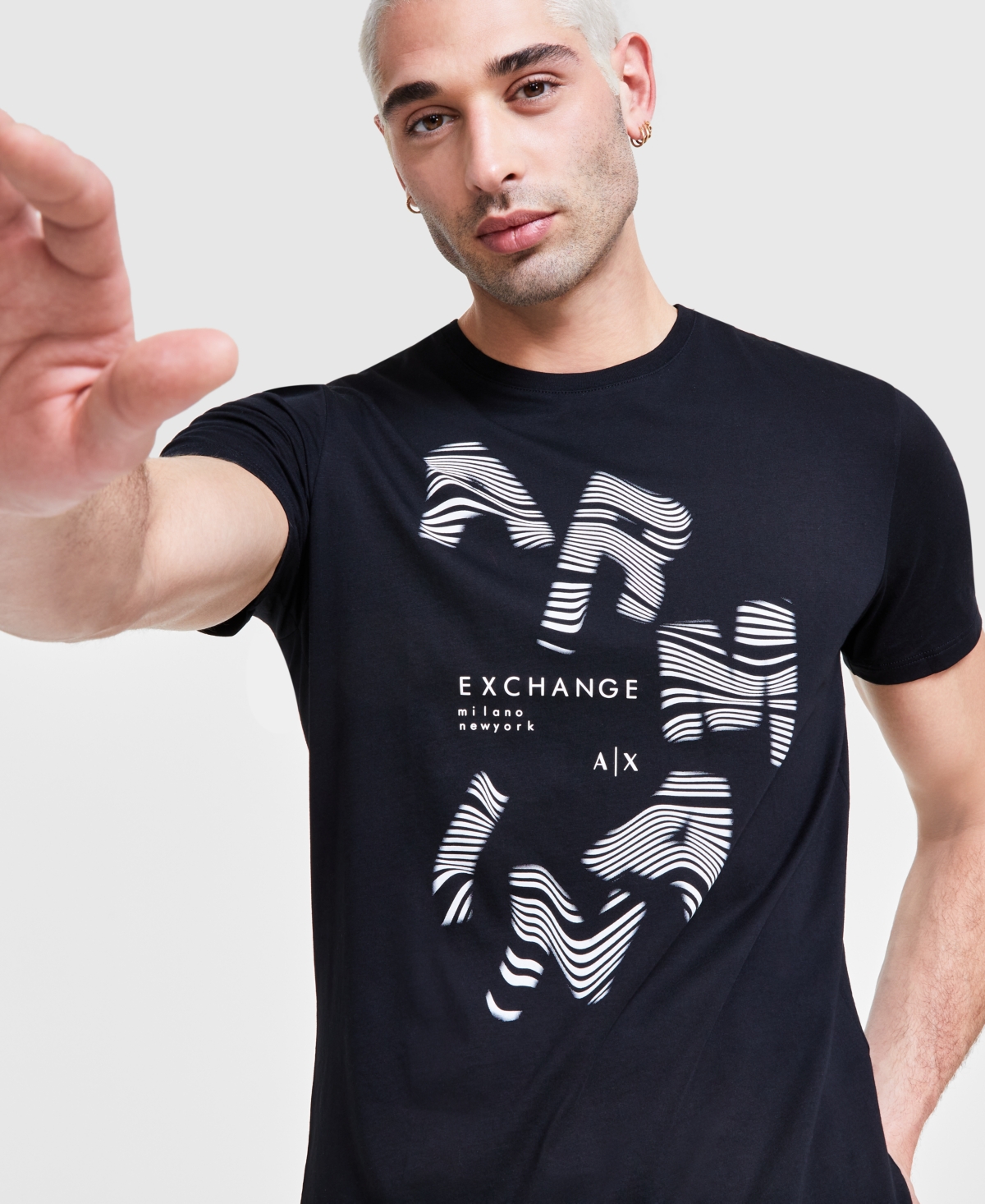 A|X Armani Exchange Men's Regular-Fit Logo Graphic T-Shirt