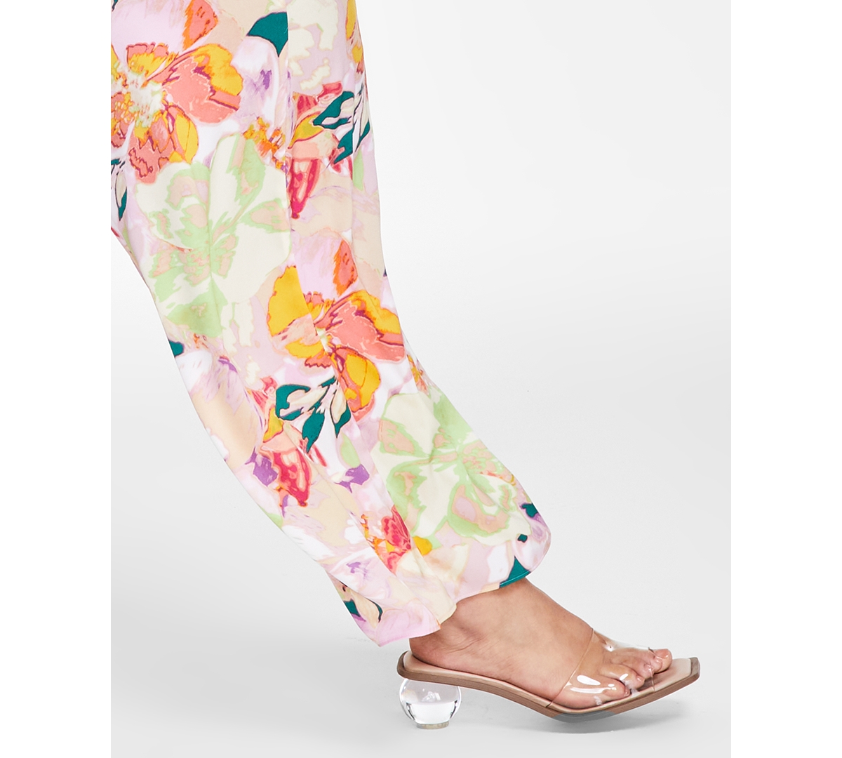 Bar Iii Trendy Plus Size Printed Pull-On Wide-Leg Pants, Created for Macy's