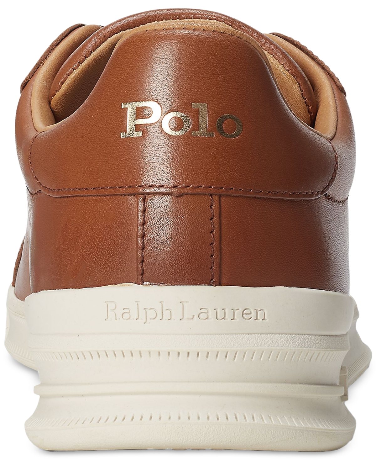 Shop Polo Ralph Lauren Men's Heritage Court Ii Leather Sneaker In Polo Pale Russet