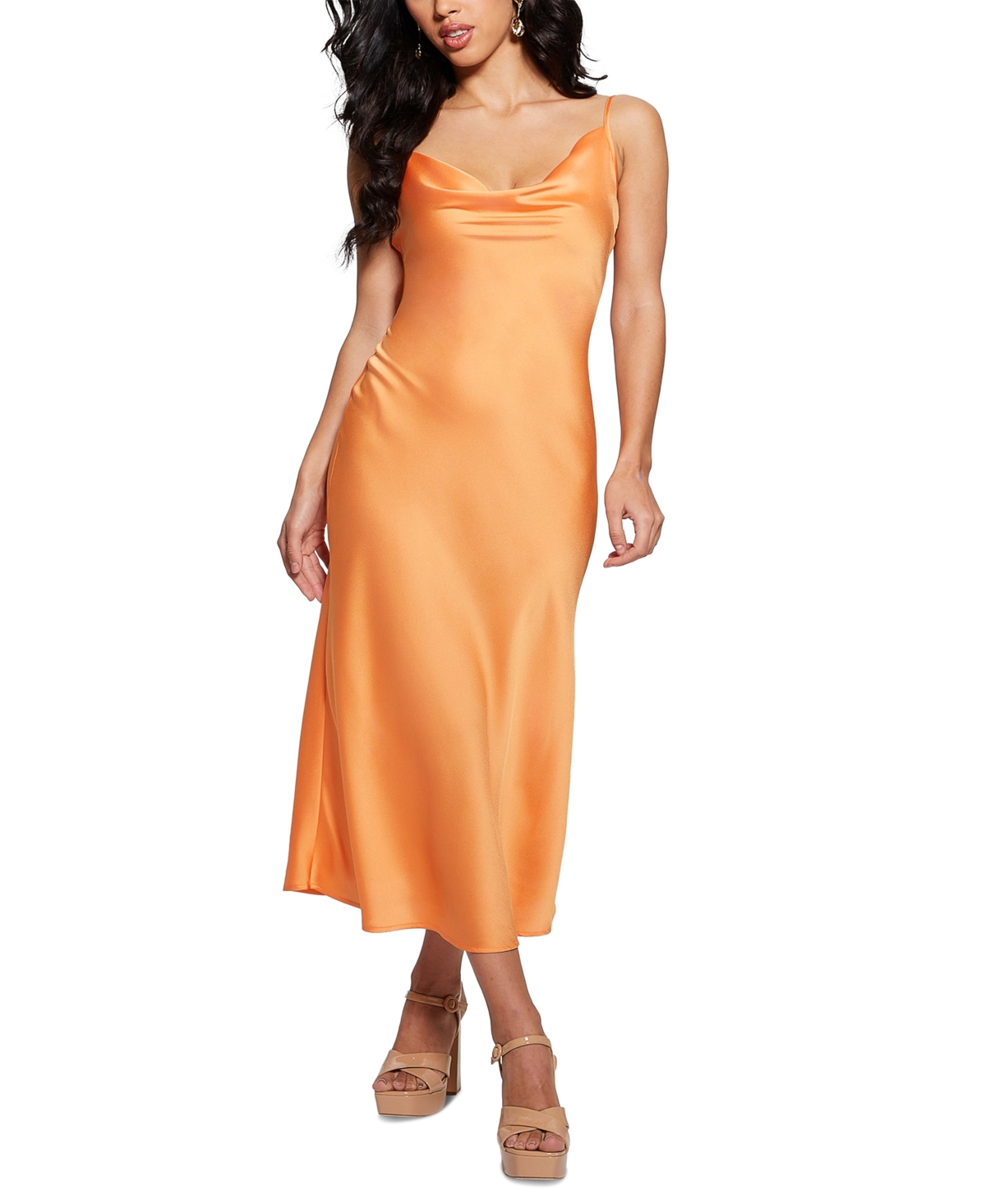Shop Guess Women's Akilina Sleeveless Dress In Sun Stone