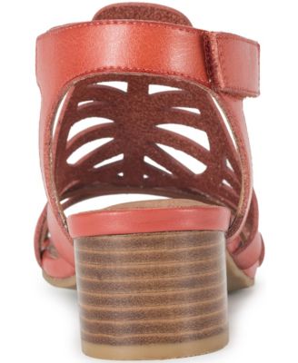 Women&#39;s Velvet Block Heel Sandals