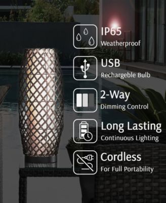 Outdoor Cordless Baran Table Lamp