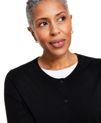 Women's Petite Button-Up Cardigan, Created for Macy's