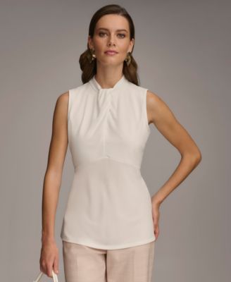Donna Karan New York - Women's Twist-Front Sleeveless Top