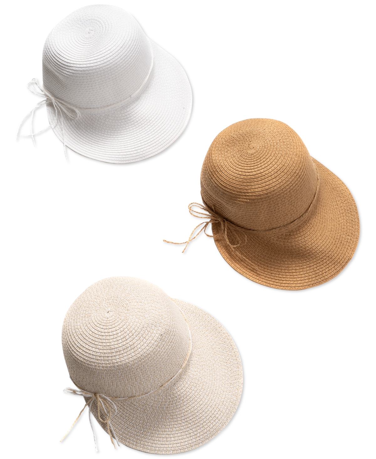 Shop Style & Co Women's Packable Paper Framer Hat, Created For Macy's In White
