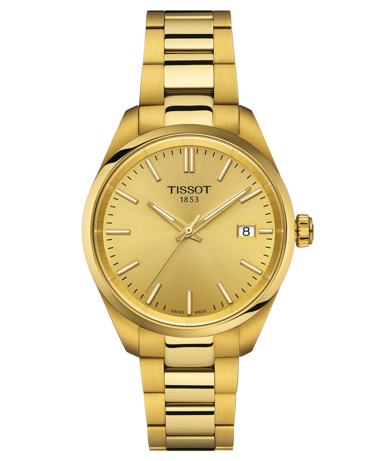 Unisex Swiss Pr 100 Gold Pvd Bracelet Watch 34mm