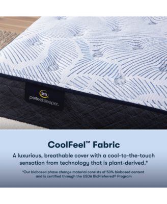 Perfect Sleeper Blue Lagoon Night 13" Plush Mattress Set, Queen Split