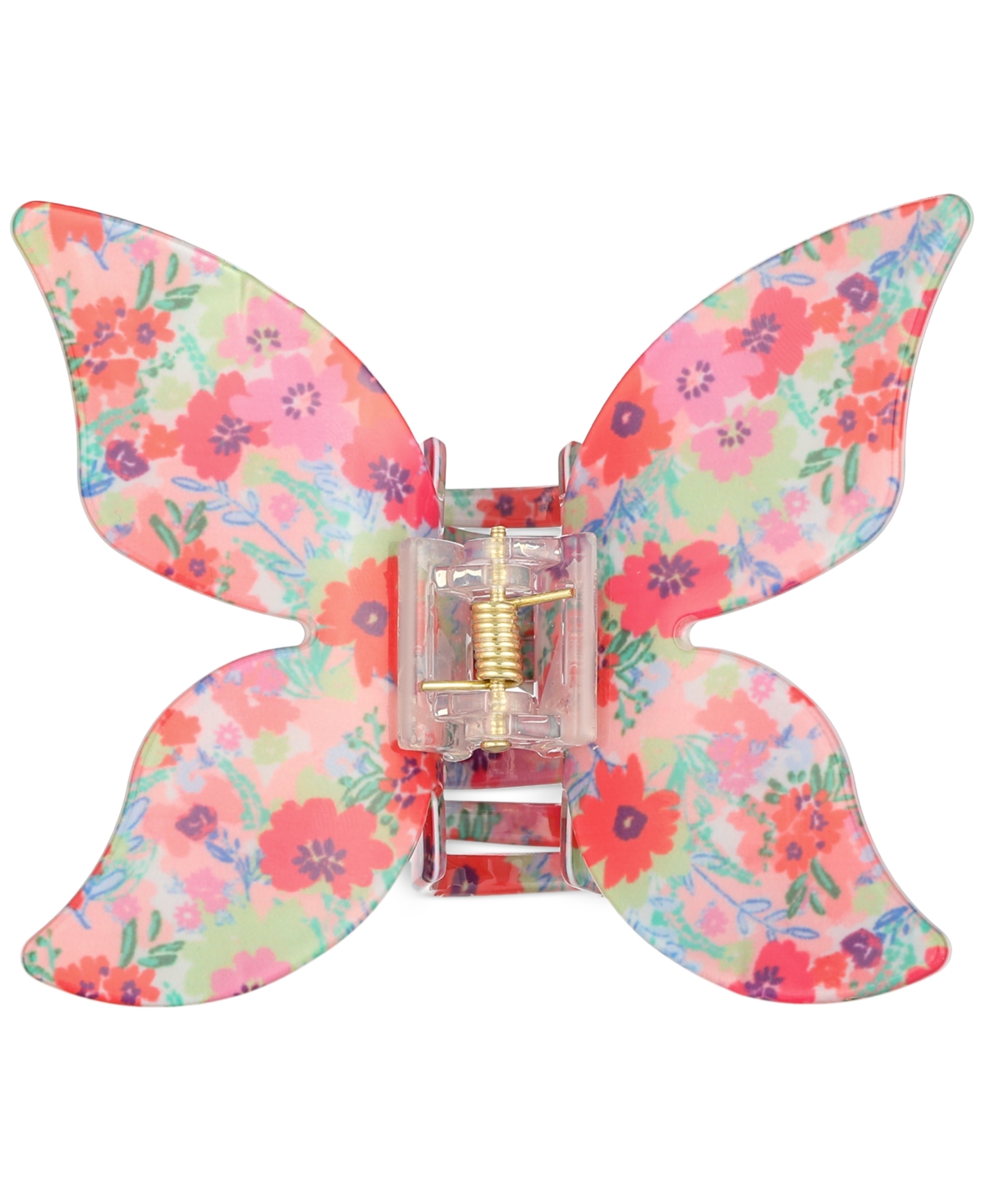Macy's Flower Show Butterfly Claw Clip, Created For  In Pink Floral Multi