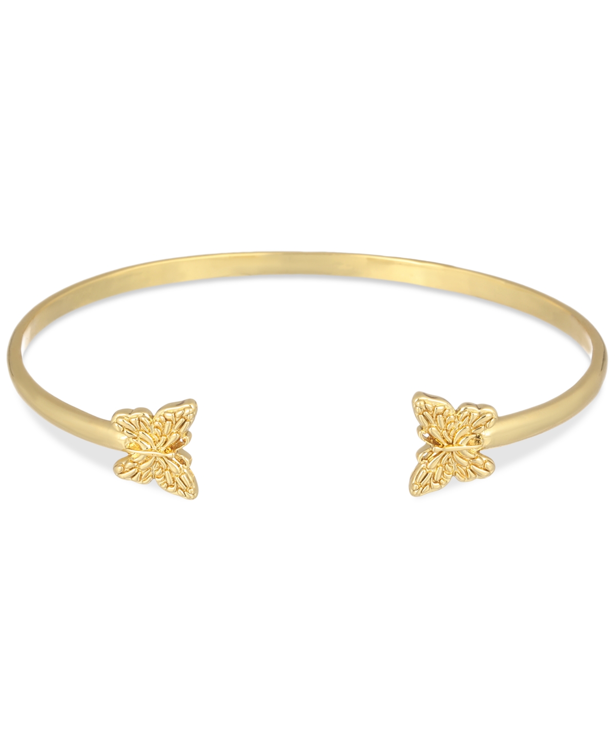 Macy's Flower Show Butterfly Cuff Bracelet, Created For  In Gold