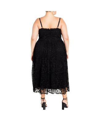 Plus Size Scarlet Lace Dress