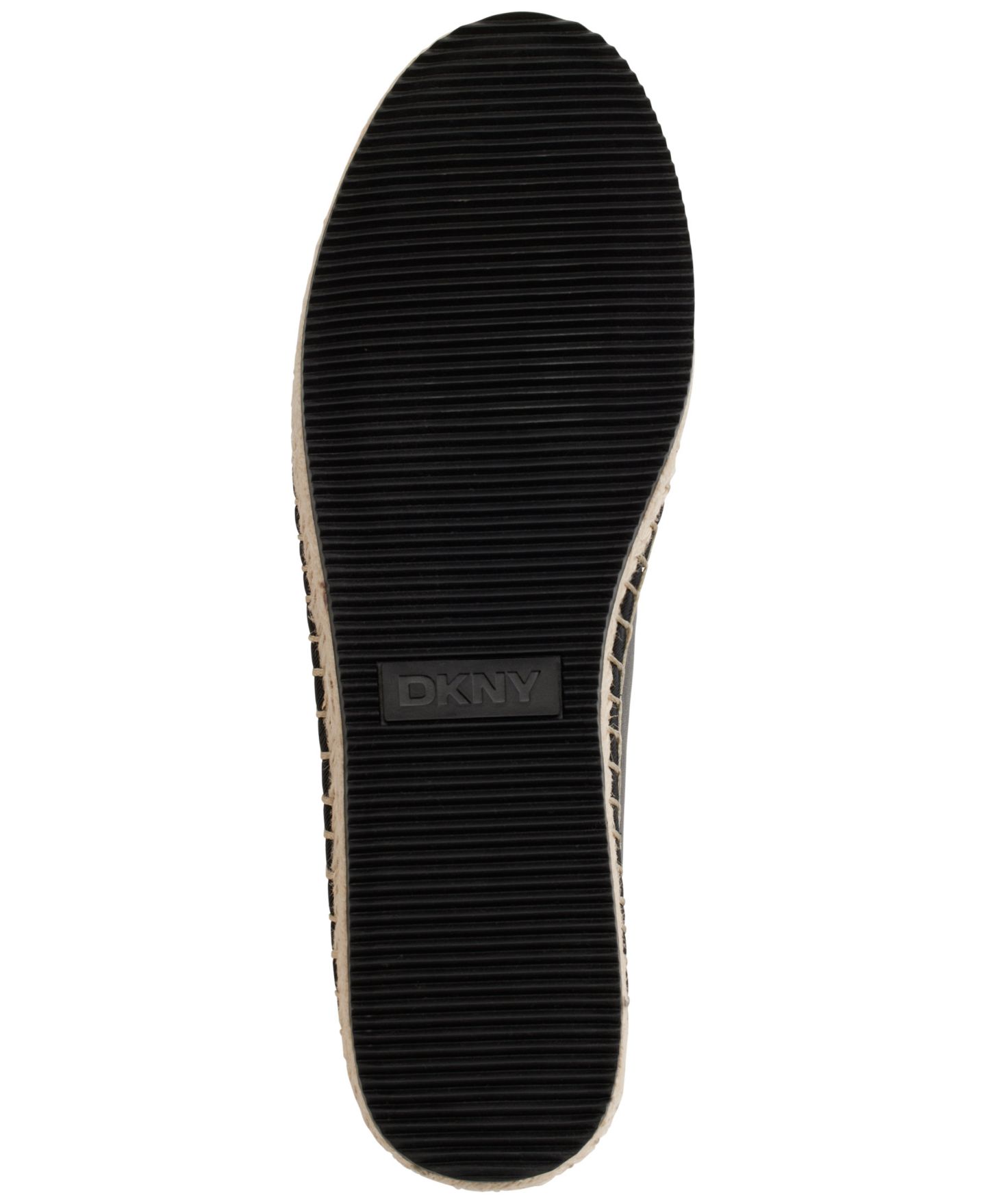 Женские балетки DKNY Mallandra Slip-On Espadrille Flats, цвет: Чёрный — фото 5