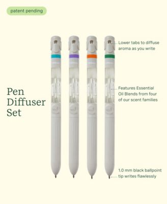 Lifelines Pen Diffuser Set with Assorted Essential Oil Blends, 4 Pack