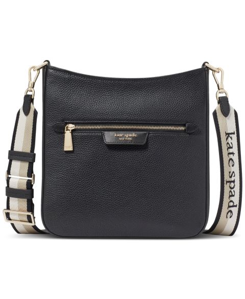 Женская сумка kate spade new york Hudson Small Pebbled Leather Crossbody, цвет: Чёрный