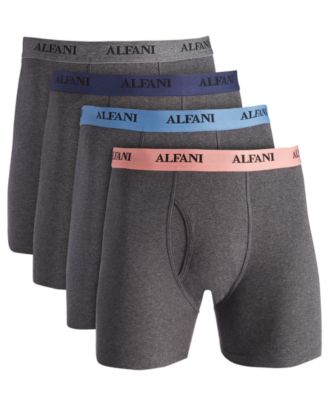 Alfani - Men's 4-pk. Logo Boxer Briefs