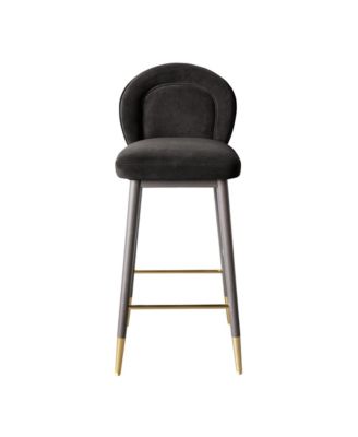 1 Pc. Velvet Counter Stool