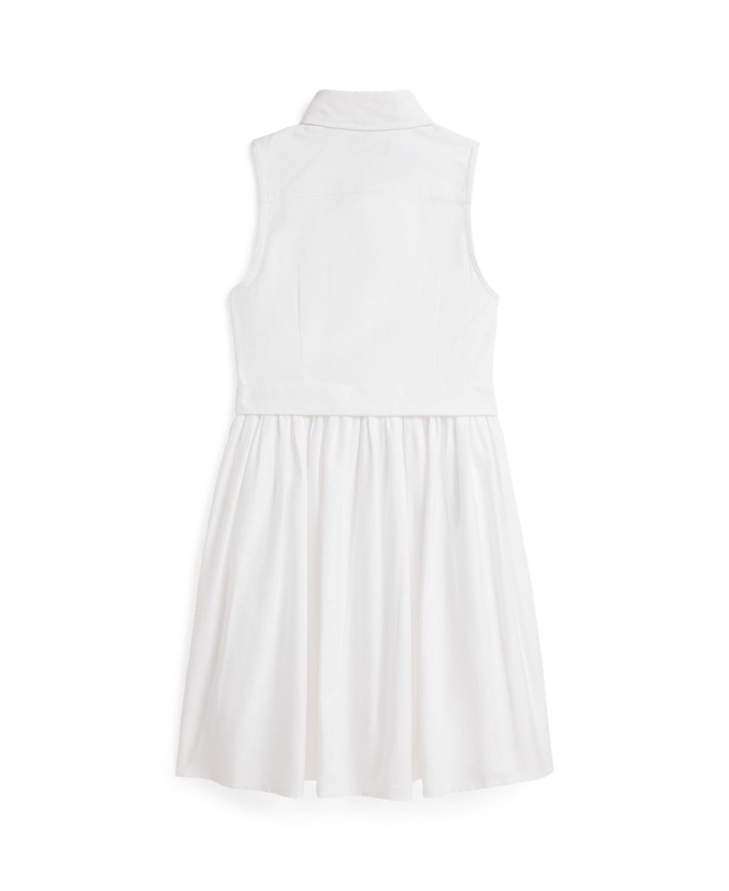 Платье Polo Ralph Lauren Belted Cotton Oxford Shirtdress для девочек, цвет: Белый — фото 5