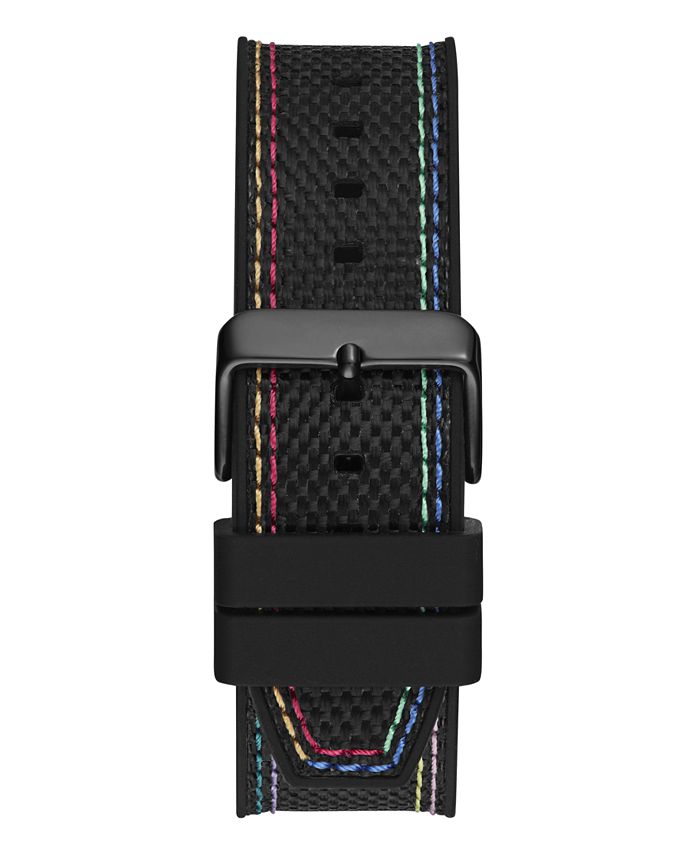 GUESS Orologio Digitale Uomo/Donna - Cinturino Silicone Nero - Cassa 45mm