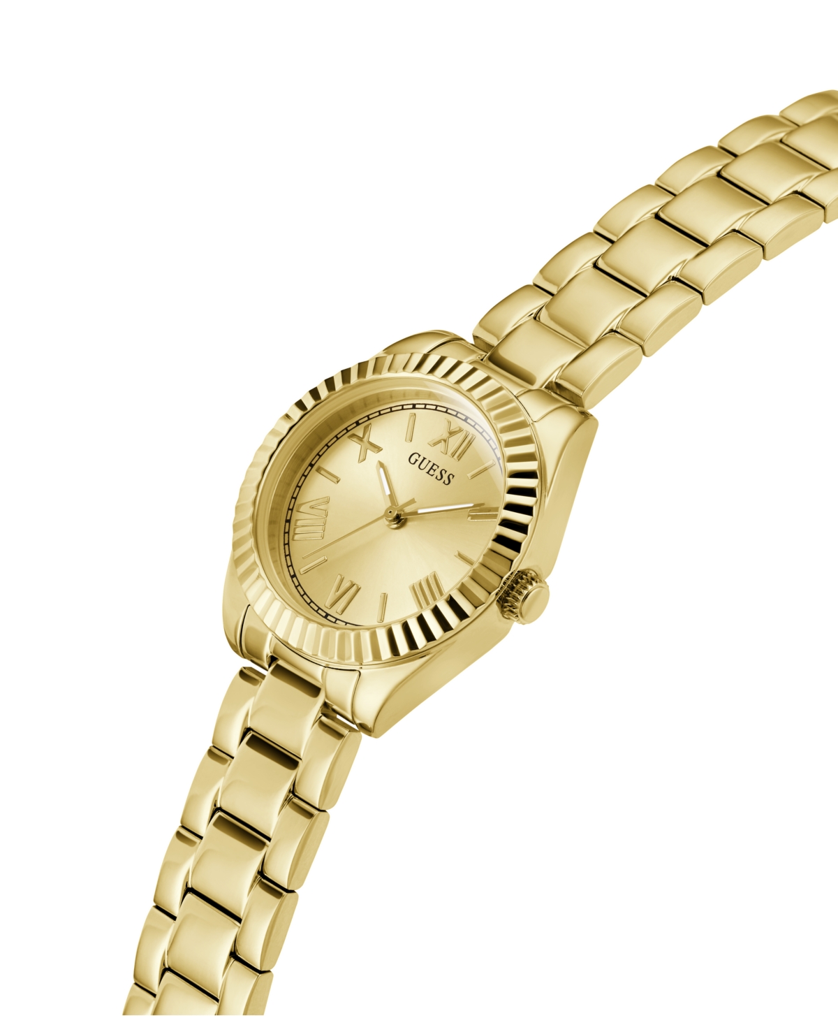 Shop Guess Women's Analog Gold-tone Stainless Steel Watch 30mm