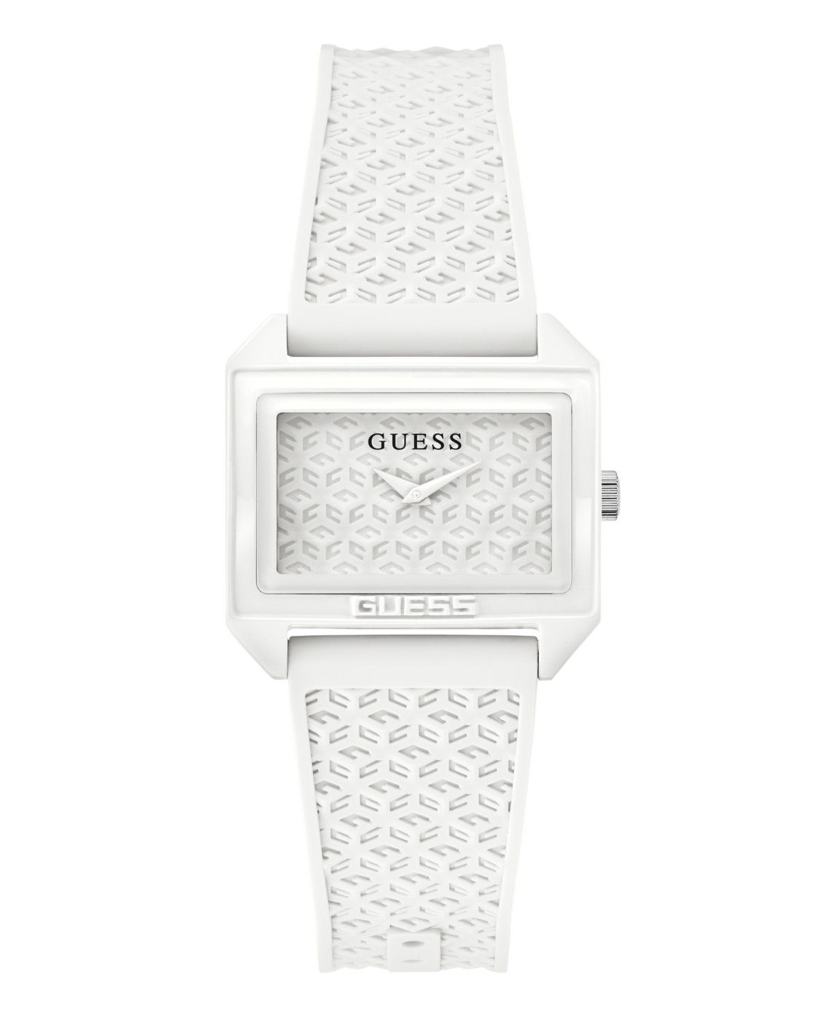 Guess Women's Analog White Silicone Watch 32mm