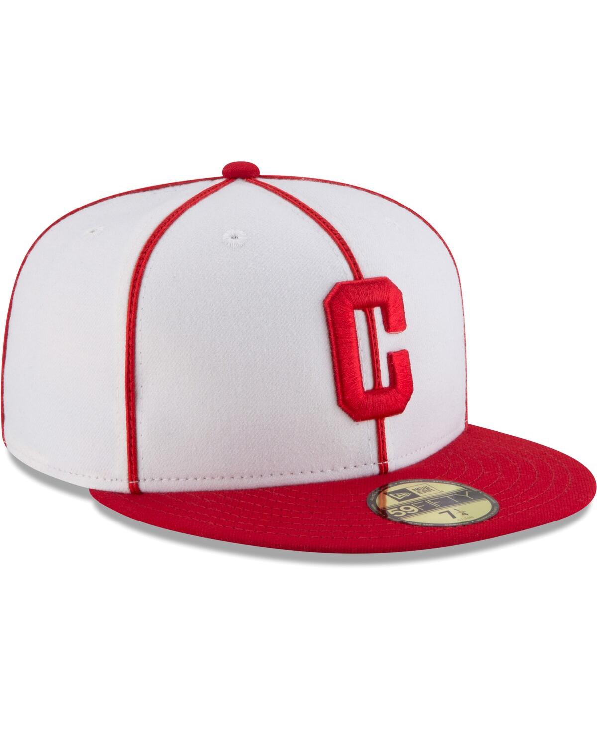 Men's New Era Red Distressed Pittsburgh Crawfords Cooperstown Collection Turn Back The Clock 59FIFTY Fitted Hat - Red