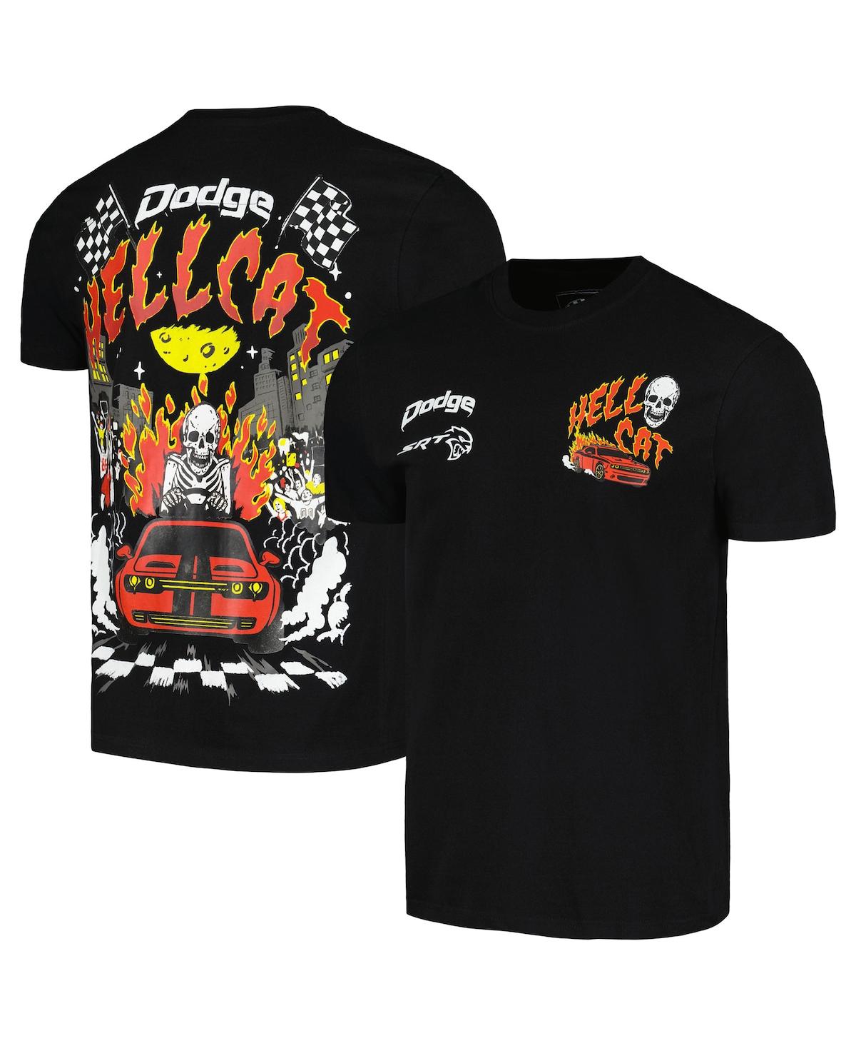 Shop Reason Men's And Women's  Black Dodge Hellcat T-shirt