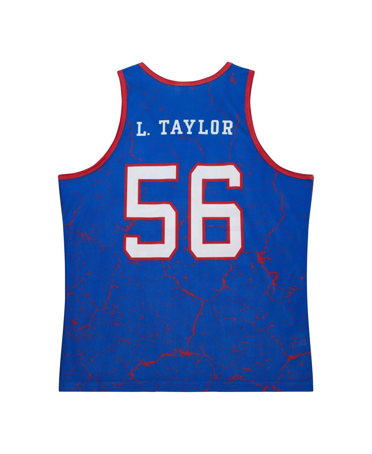 Men's Mitchell & Ness Lawrence TaylorNew York Giants 1989 Player Burst Tank Top - Royal