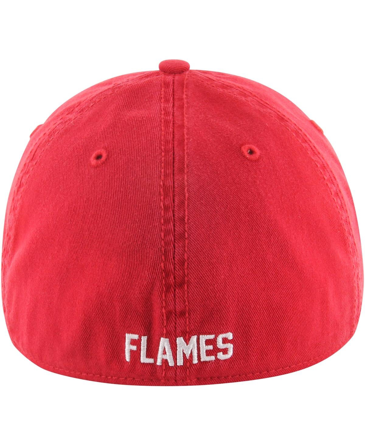 Shop 47 Brand Men's ' Red Distressed Atlanta Flames Vintage-like Classic Franchise Fitted Hat