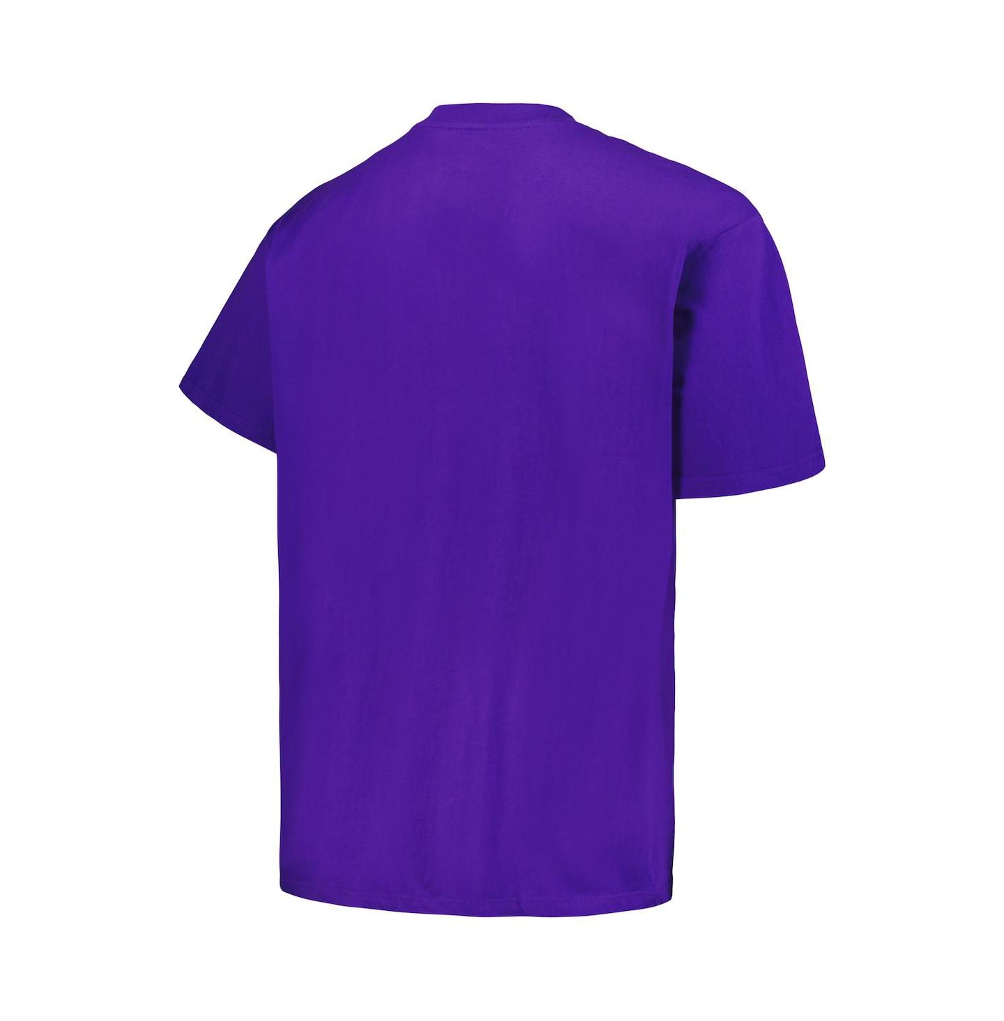 Fanatics Men's Purple, Orange Phoenix Suns Big and Tall Short Sleeve and Long Sleeve T-shirt Set — фото 2