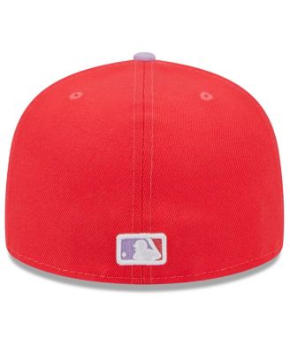 Men's Red, Lavender Oakland Athletics Spring Color Two-Tone 59FIFTY Fitted Hat