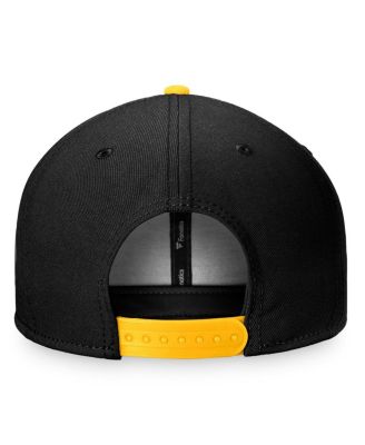 Men's Black, Gold Pittsburgh Penguins Fundamental Colorblocked Snapback Hat