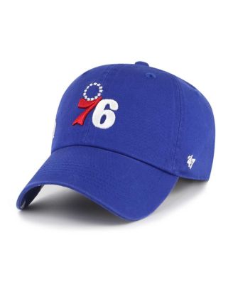 Women's Royal Philadelphia 76ers Confetti Undervisor Clean Up Adjustable Hat