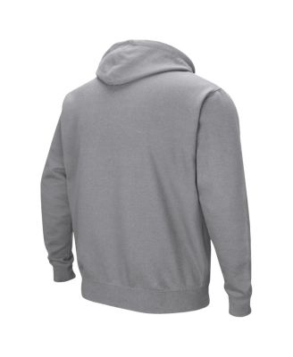 Men's Gray Citadel Bulldogs Arch & Logo Pullover Hoodie