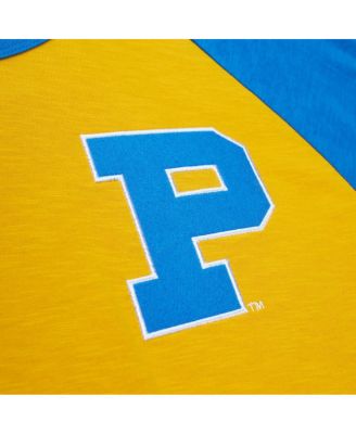 Men's Gold Pitt Panthers Legendary Slub Raglan Long Sleeve T-shirt