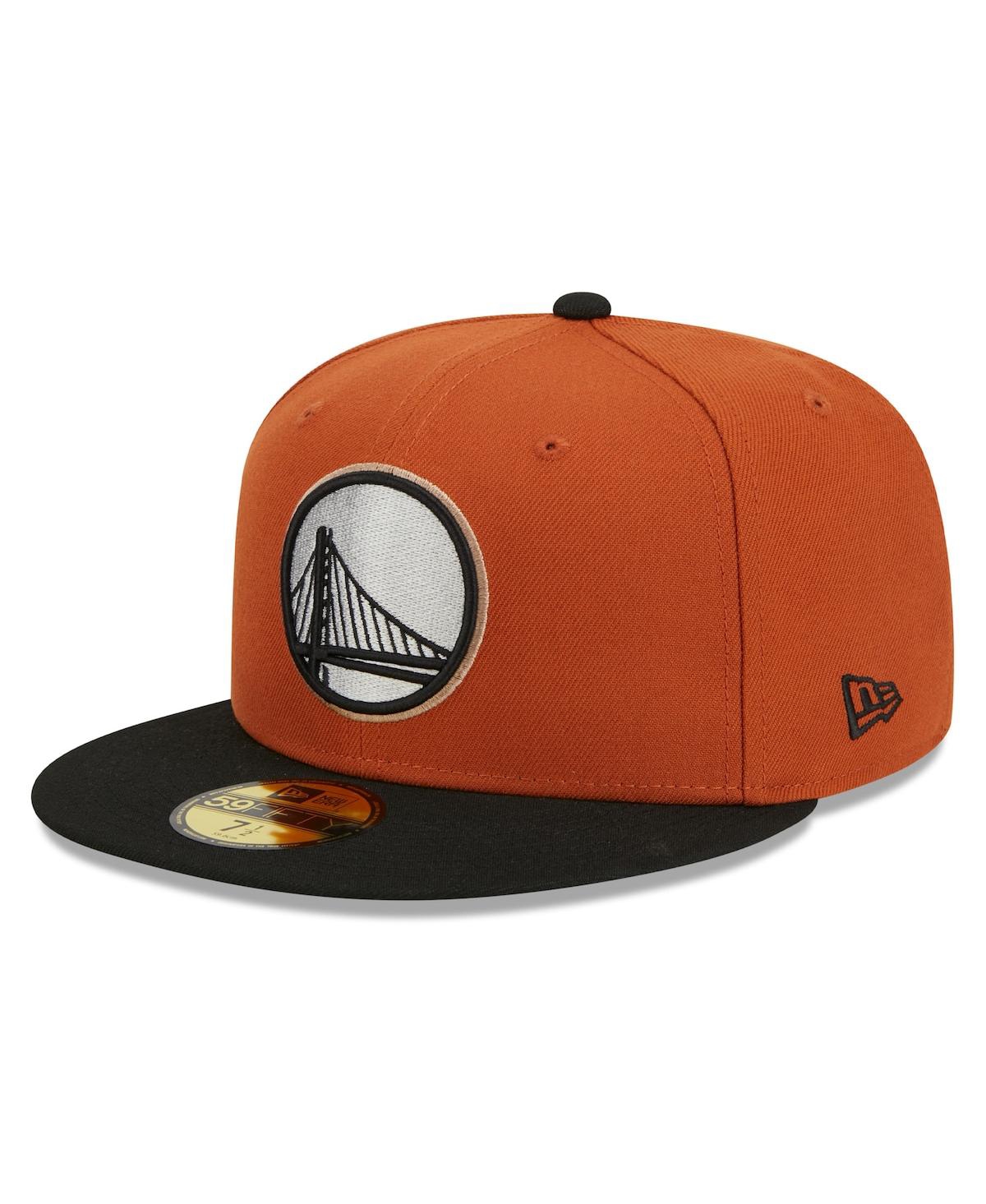 Men's New Era Black Golden State Warriors Two-Tone 59FIFTY Fitted Hat - Black
