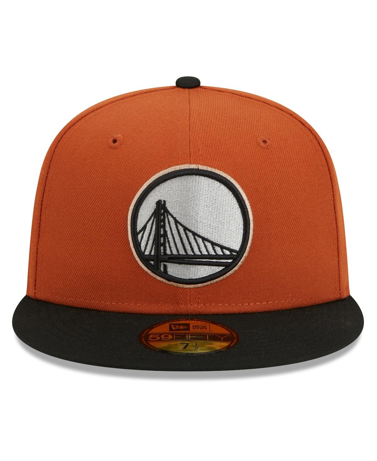 Men's New Era Black Golden State Warriors Two-Tone 59FIFTY Fitted Hat - Black