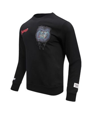 Men's and Women's Black Looney Tunes Taz Savage Horror Pullover Sweatshirt