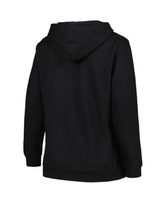 Women's Black Vegas Golden Knights Plus Size Arch Over Logo Pullover Hoodie