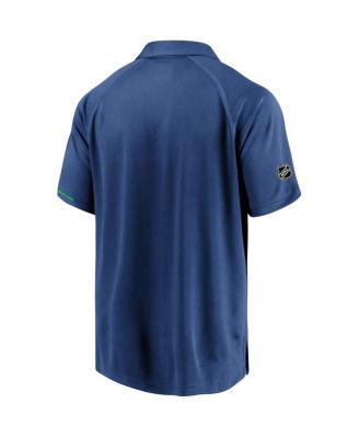 Men's Blue Vancouver Canucks Authentic Pro Rinkside Polo Shirt