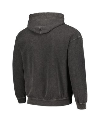 Men's Black AC/DC Lightning Washed Pullover Hoodie