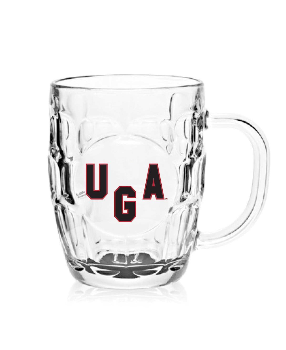 Shop Indigo Falls Georgia Bulldogs 20 oz Dimpled Glass Mug In Clear