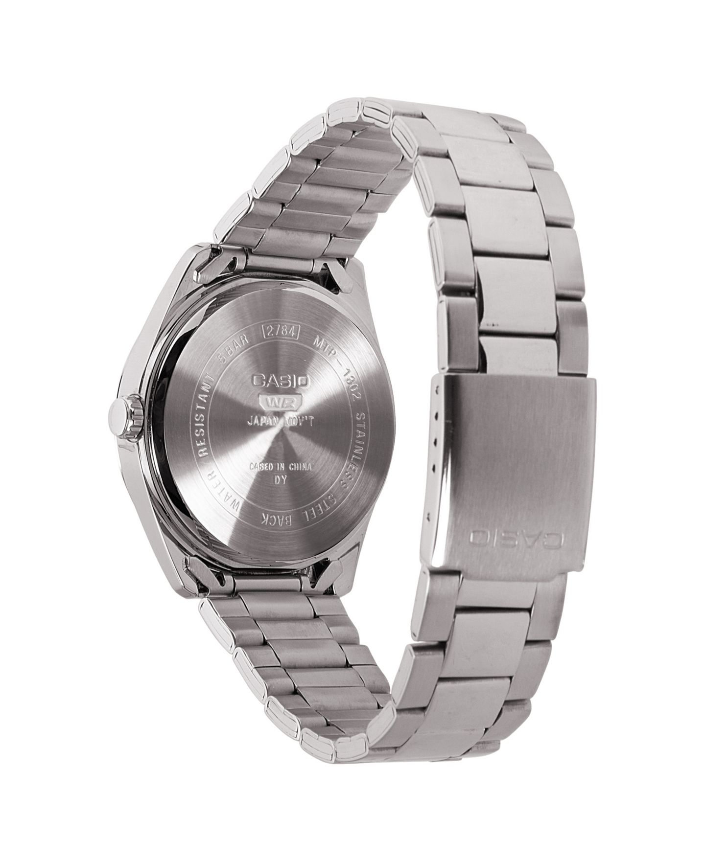 Мужские часы Casio Analog Silver-Tone Stainless Steel Watch, 38.5mm, MTP1302D-1A1VT — фото 3